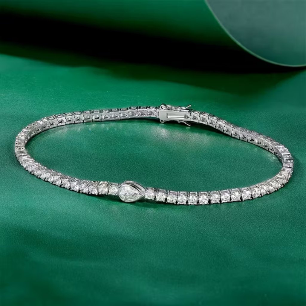 Solid 925 Silver Womens 2ct Diamond Tennis Bracelet 6" 6.5" 7" 7.5" 8" Jewelry